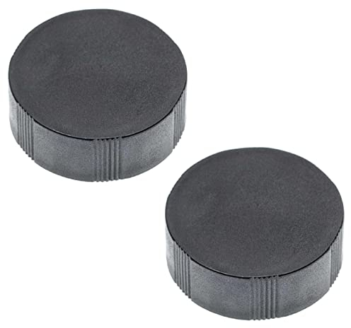 vhbw 2X Objektivdeckel für 30mm Fernglas-Objektiven - 2 Stück, Schwarz, Aufsteckbar