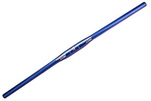 Manubrio per Mountain Bike, Fibra di Carbonio Ultraleggero Manubrio 31,8 mm Riser Bar Piatto, Bici da Strada Manubrio, Superficie lucida, Lunghezza 580/600/620/640/660/680/700/720/740/760mm,Flat,600mm
