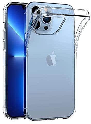 AICEK Case Compatible for Apple iPhone 13 Pro Max, Transparent Silicone Case for iPhone 13 Pro Max Cover Bumper Clear Case