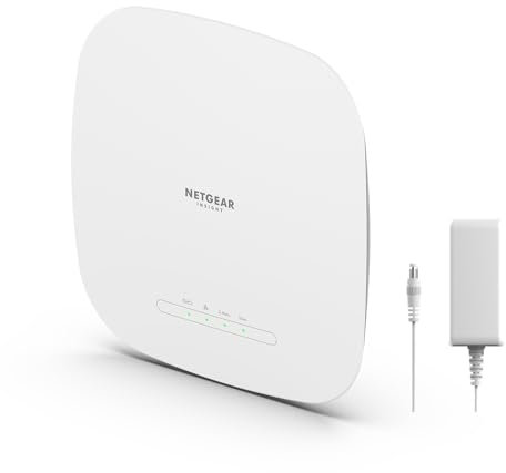NETGEAR Cloud Managed Wireless Access Point (WAX615PA) - WiFi 6 Dual-Band AX3000 Speed | Up to 256 Client Devices | 802.11ax | Insight Remote Management | PoE+ Powered or Included AC Adapter
