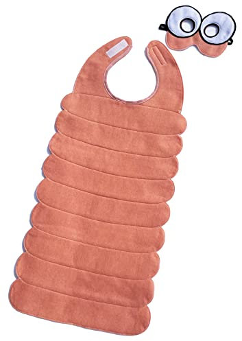 ZAC HOME Déguisement de ver rose pour enfants de 3 à 8 ans