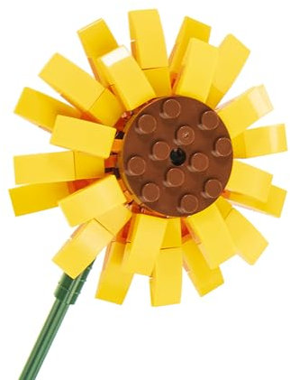 Nice Group Mattoncini - Nice Group-Flower Bausteine-Set aus Sonnenblumenblöcken, Farbe Gelb, 78012