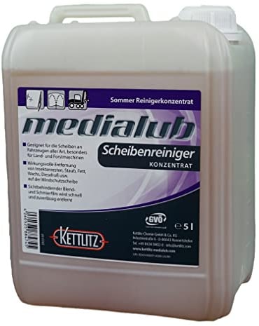 5 Liter Scheinwerferreiniger, Glasreiniger KETTLITZ-Medialub Scheibenreiniger Konzentrat-Sommer