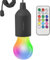 ARRANCIO Lampadina A Batteria, Lampadina Senza Corrente 12 Colori Con Timer Multicolore, Luce Soffusa, Portatile 1W Per Campeggio, Festa, Per Esterno o Interno (RGB-1UNI, NERO)