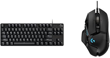 Logitech G413 TKL SE Clavier Gamer Mécanique - Rétroéclairé avec Switches Mécaniques Tactiles, Anti-Ghosting+ Logitech G502 Hero Souris Gamer Filaire Haute Performance