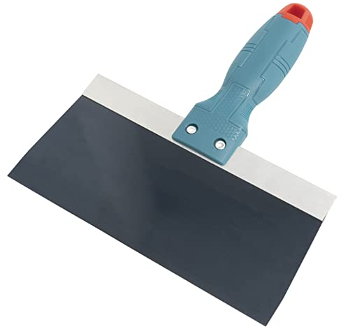 AERZETIX - C64763 - Spatola del rivestimento 200mm - coltello stucco vernice lisciatura cartongesso - manico in plastica - strumento di intonaco muratura lavori manutenzione edilizia