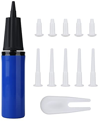 TOYMIS Exercise Ball Pump, Hand Pump for Inflatables Yoga Ball Inflator with Exercise Ball Plug Replacement Kit for Exercise Ball Inflator