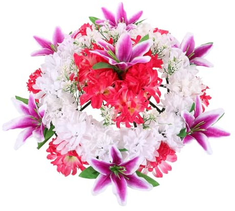 YARNOW Di Fiori Per Corone Funebri Artificiali Dall'aspetto Naturale Di Piccole Dimensioni Per Composizioni Floreali Sacrificali Colore Casuale