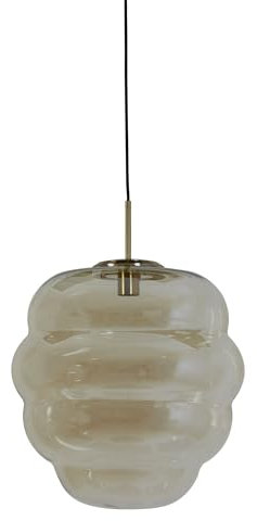 Light & Living Hängeleuchte Misty - Smoke Glas - 45x45x48cm - Oval - Glas - Hängelampe & Pendellampe - Lampe Wohnzimmer & Schlafzimmer - Pendelleuchte Esstisch
