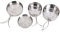 Wuudi Vaisselle de Camping 4 Pièces Batterie de Cuisine Portable, Légère Batterie de Cuisine Combinée en Acier Inoxydable Kit de Casseroles Camping pour 1-2 Personnes en Voyage Randonnée BBQ