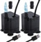 2 stück USB Mini Wasserpumpen(180L/H, 3W), Ultra Leise Aquarium pumpe mit hohem Hub, brunnenpumpe mit 1,5 m Netzkabel,für Aquarien, Teich, Brunnen, Statuen, Hydrokultur,Wasserpumpe Klein USB