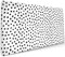 Schwarz Weiß Punkt Boho Mauspad 35,4 x 15,7 Zoll XXL Niedliche Polka Dots Gaming Mousepad Erweiterte Große Laptop-Tastatur Mauspad Rutschfeste Gummibasis mit genähten Kanten für Home Office