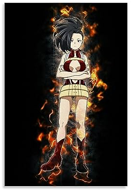 Momo Yaoyorozu-Poster, dekoratives Gemälde, Leinwand-Wandposter und Kunstdruck, modernes Familienschlafzimmer-Dekor-Poster, 40 x 60 cm
