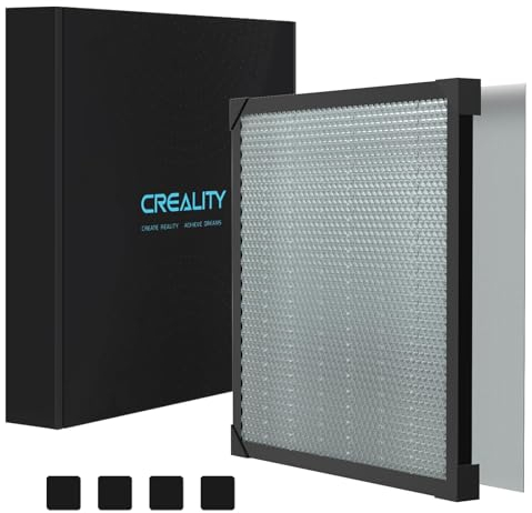 Creality Cama de nido de abeja con placa de aluminio para grabado láser y máquina de corte, 500 x 500 mm