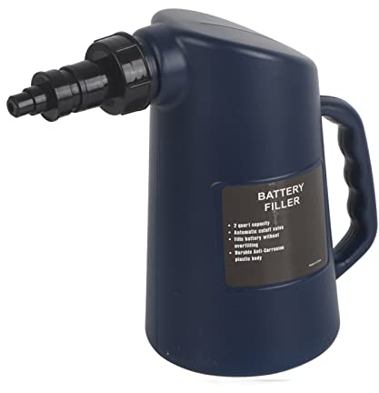 Battery Filler 2 Liter Car Battery Fill Bottle Acid Fluid Car Deep Cycle Jug Battery Water Bottle for Battery Acid