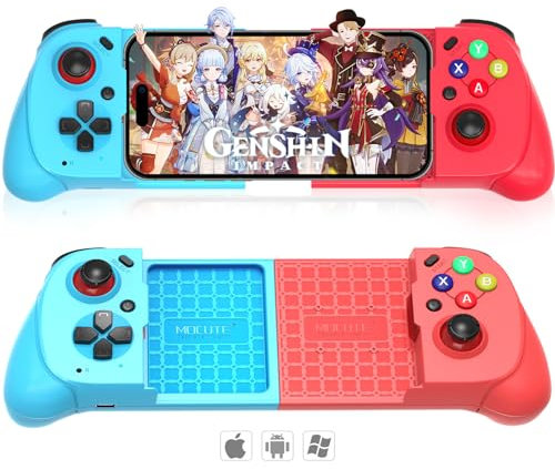 arVin Mobile Gaming Controller for iPhone Android with CASE Support, Hall Trigger, Turbo, Wireless Gamepad Joystick for iPhone 15/14/13/Samsung Galaxy S24/23/22/TCL/Xbox Cloud Gaming/Mfi Arcade Games