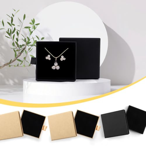 Hopton Schmuckdose, 4 Stück Schmuck Geschenkbox Klein, Kleine Geschenkbox | Schmuckschachtel, Schmuck Box Klein, Schmuckkasten Für Jewelry Organizer, Ohrringe, Halsketten, Broschen, Armbänder Geschenk