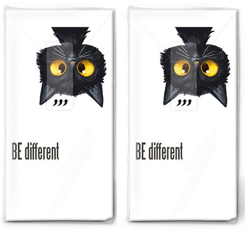 20 einzelne Taschentücher Tiermotive Sei doch mal anders. 2 Packungen mit 10 einzelnen Papiertaschentücher bedruckt als Geschenk.