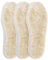 mizikuu 3 Paar Lammfell Einlegesohlen, schuheinlagen Damen Herren Winter lammfellsohle Schaffell Extra dick & Wärmend Fellsohlen für Winterschuhe, Stiefel und Arbeitsschuhe Gr.39-41 EU