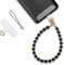 MORSUNBELA Cordon para Movil Cuerda para Movil Colgante Universal para Teléfono, Cadena para Móvil, Compatible Mayoría de los Funda - Negro Obsidiana