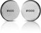 Pietuley 2 Pcs Replacement Grinding Head and 2 Pcs Sharpening Discs for Rolling Knife Sharpener, Roller Knife Sharpening Grinding Discs