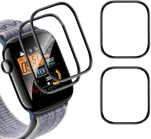 Bodyguard Verre Trempé pour Apple Watch Series 10(42mm) Film [2 Pièces Vitre Protection] [Bubble Free Tactile sensible] [Couverture 3D anti-rayures] Ultra Slim HD Apple Watch 10 42mm Protection Écran