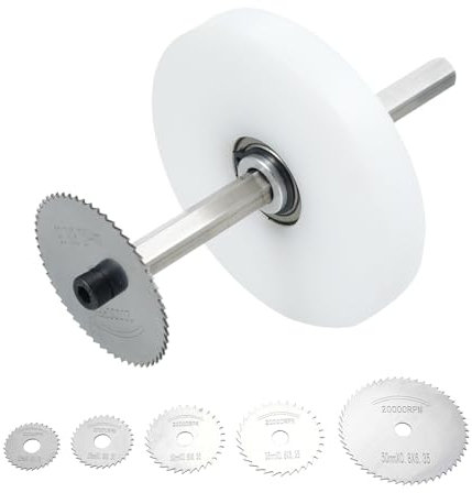 Inside Pipe Cutter for PVC Pipe Cutter Tool with Adjustable Depth Gauge Guide 6Pcs Saw Tooth Blades with 3.15inch Guide Disk Plumbing Internal Plastic ABS Pipe Cutter Set