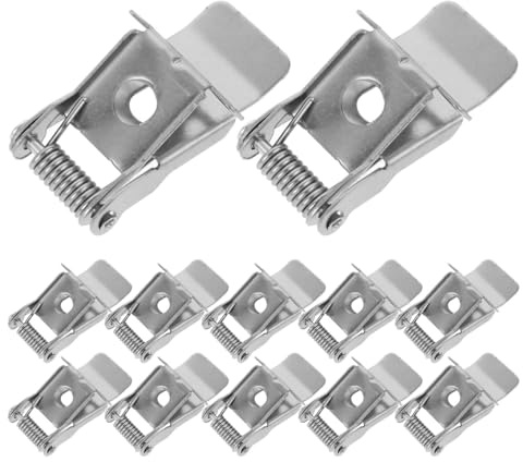 Gatuida 10 Stück Haltefederklemmen Für Einbauleuchten Federklemmen Für Downlight Und Panel-Lampe Metallclips Für Deckenleuchten Einbauleuchtenzubehör Für Schnellen Austausch