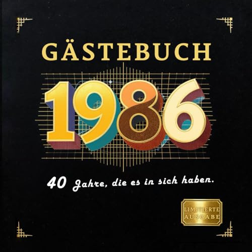 Gästebuch zum 40. Geburtstag – Limitierte Ausgabe im Retro-Stil