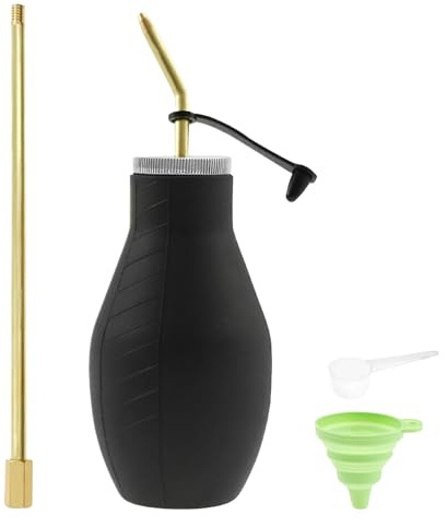 Renchey Espolvoreador de Polvo | 200 ml Espolvoreador de Tierra de Diatomeas | Herramienta Dispensadora Telescópica Rápida para Invernaderos de Hortalizas Flores Exterior Interior Pimientos Tomáticos