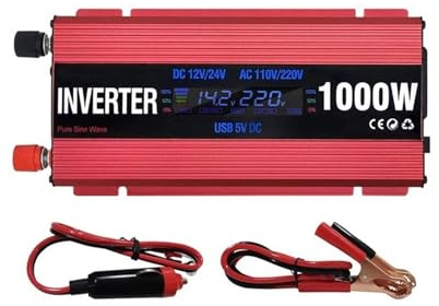 Onduleurs Solaires 600 W 1000 W 2000 W À Onde Sinusoïdale Modifiée USB pour Voiture DC 12 V 24 V AC 110 V 220 V Transformateur Tension Transformateur(220V,1000W)