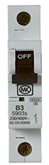 MK Electric Sentry 40A Single Pole Type B MCB