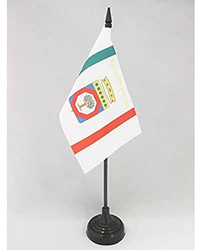 AZ FLAG - Tischflagge Apulien - 15x10 cm - Puglia In Italien Tischfahne 10 x 15 Cm - Flaggen