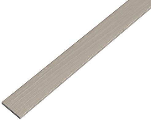 Alberts 488680 Flachstange | selbstklebend | Aluminium, edelstahldesign, dunkel | 1000 x 25 x 2 mm