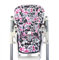 Babys-Dreams Sitzkissen Ersatzbezug für Peg Perego Prima Pappa Diner *20 FARBEN* NEU (Tiere Pink/Schwarz) XX