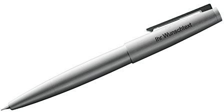 Lamy Füllhalter 2000 metal Modell 002, Feder OB, Edelstahl samtmatt poliert inkl. Laser-Gravur