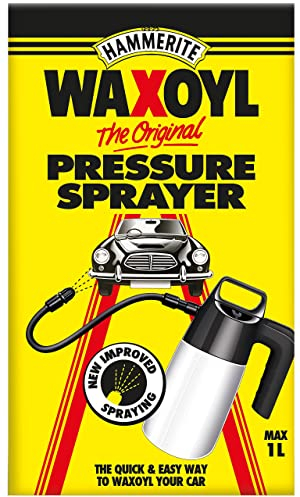 Waxoyl High Pressure Sprayer Kit with Extension Hose and Spray Nozzle for Car Wax Spray and Car Polish. Car Care Kit by Hammerite for Waxoyl, Perfect for Car Shampoo and Wax