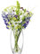 LSA International Flower FW31 Jarrón, 29 cm de alto, transparente