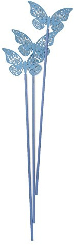 ASHLEIGH & BURWOOD Fibre Diffuser Reeds Coloured Butterflies Replacement Fibre Reeds 3 Butterfly Reeds Per Pack (Butterfly Blue, 1 Pack)