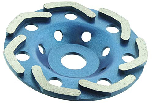 BTEC Twin Speed SPECIAL ARC Diamant-Topfschleifer Schleifteller 125mm x 22,23 mm Spezial Anordnung der Segmente für Estrich, Kleberreste, Naturstein, Mauerwerk, Granit