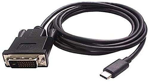 PremiumCord Câble Adaptateur USB-C vers DVI 1,8 m, USB 3.2 Type C mâle vers DVI mâle, résolution Full HD 1080p 60 Hz, Couleur Noire