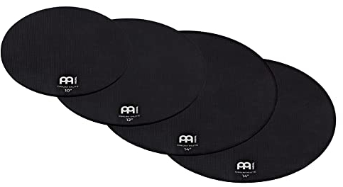 Meinl Cymbals Drum Mute Set mit 10, 12, 14 und 14 Zoll Trommel Dämpfer - Schlagzeug Zubehör, Schwarz (MDM-10121414)