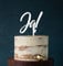 Manschin-Laserdesign Cake Topper, Tortenstecker, Tortefigur Acryl, Farbwahl - Hochzeit Hochzeitstorte Ja! (Weiß) Art.Nr. 5018