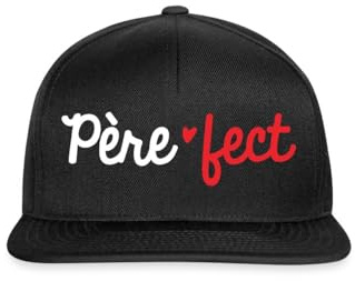 Spreadshirt Père-FECT Cadeau Fête des Pères Papa Casquette Snapback