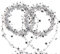 VEYLIN 2 Pack 25ft Star Shaped Tinsel Wire Garland for Christmas Trees Decoration (Silver)