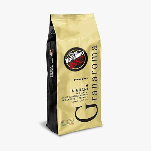 6 kg Caffè Vergnano 1882 in grani - ( 6 BUSTE DA 1 KG ) - SCEGLI LA MISCELA CHICCHI (GRANAROMA)