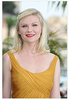 Sänger-Poster Kirsten Dunst 18, Leinwand-Poster, Schlafzimmer, Dekoration, Sport, Landschaft, Büro, Raumdekoration, Geschenk, 50 x 75 cm, ohne Rahmen: