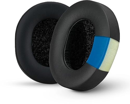 Gaming-Gel-Ohrpolster für SteelSeries Arctis 1, Arctis 3, Arctis 5, Arctis 7, Arctis 9X, Arctis Pro & Arctis Prime Headset-Kopfhörer, Memory-Schaum und PU-Leder, Schwarz