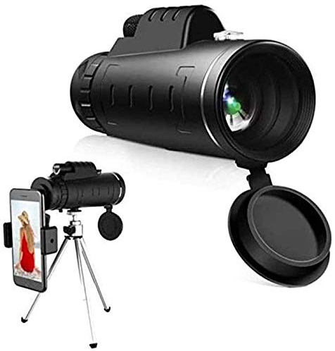 NCRD Monokulares Teleskop 12x50 Leistungsstarkes Monocular mit Smartphone-Stativ, High Power Vision for Erwachsene, for Vogelbeobachtung, Wildtiere, Konzert, Sporting Spiel