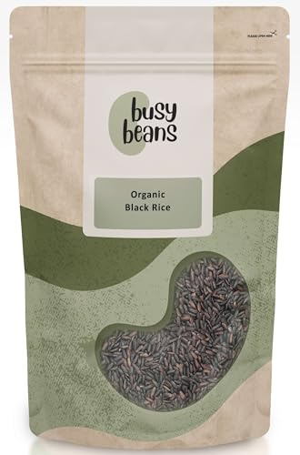 Organic Black Rice - Certified Organic - by Busy Beans Organic (500g)